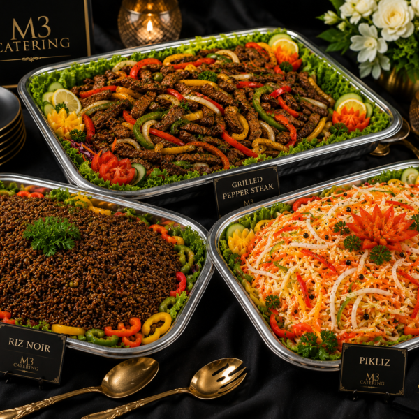 Grilled Pepper Steak, Black Mushroom Rice & Fresh Pikliz