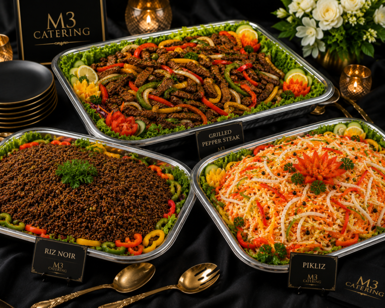 Grilled Pepper Steak, Black Mushroom Rice & Fresh Pikliz